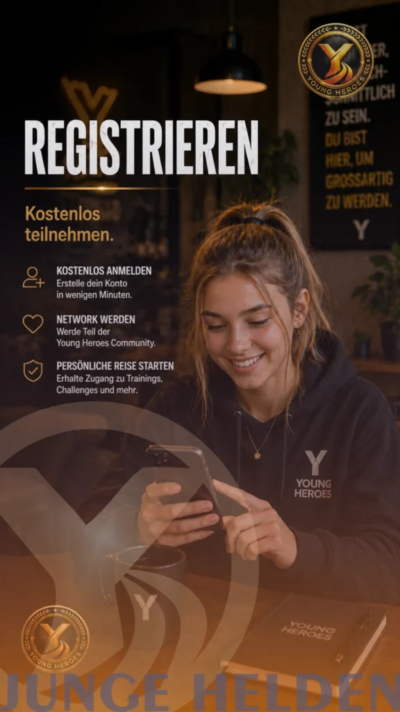 Mentaltraining Lehrlingscoaching fuer Jugendliche und Erwachsene in der Junge Helden App zur Staerkung von Resilienz, Selbstbewusstsein, mentaler Fitness, Fokus und persoenlicher Entwicklung